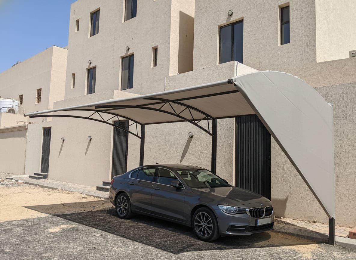 Arch design parking shades