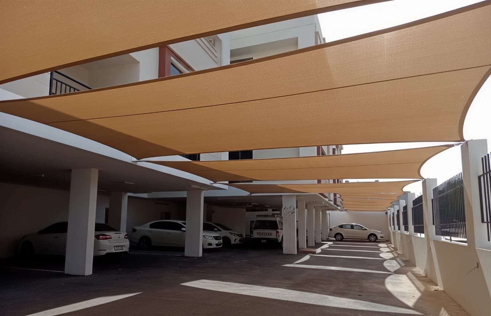 HDPE parking shades