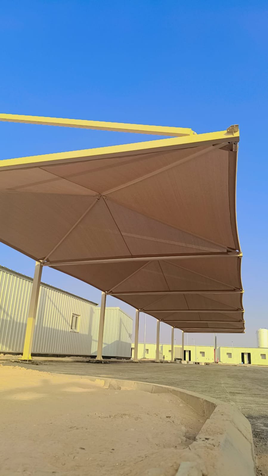 Steel structure parking shades