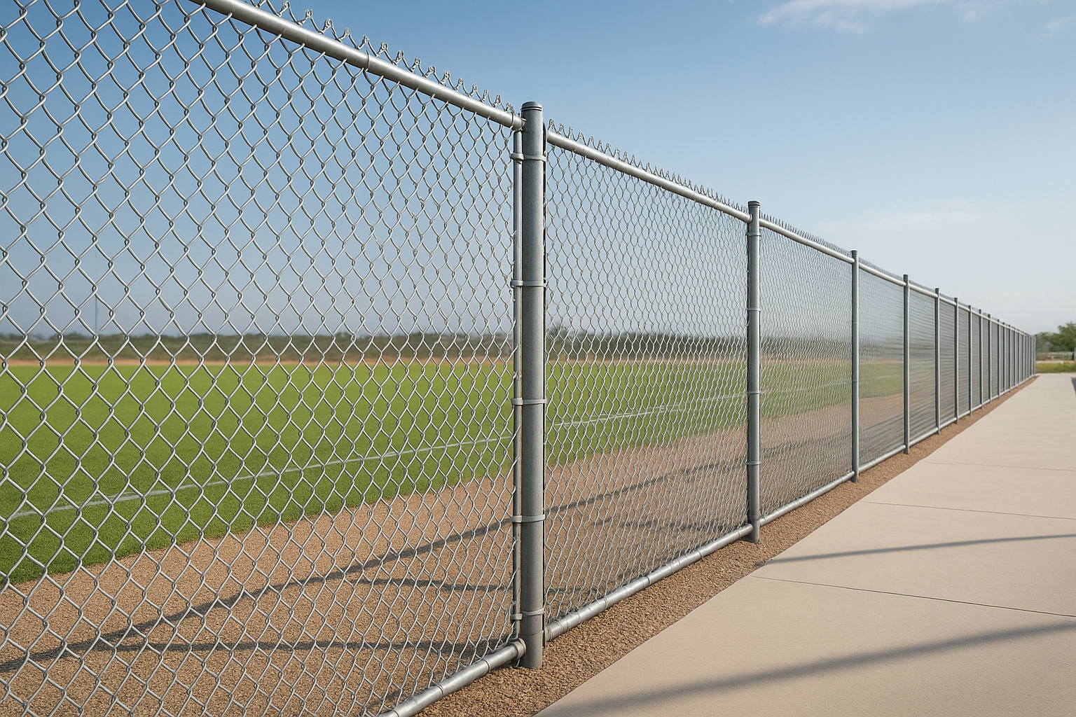 Chain link fences